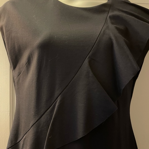 Banana Republic Navy Dress, size 12, ruffle front! - Picture 8 of 8